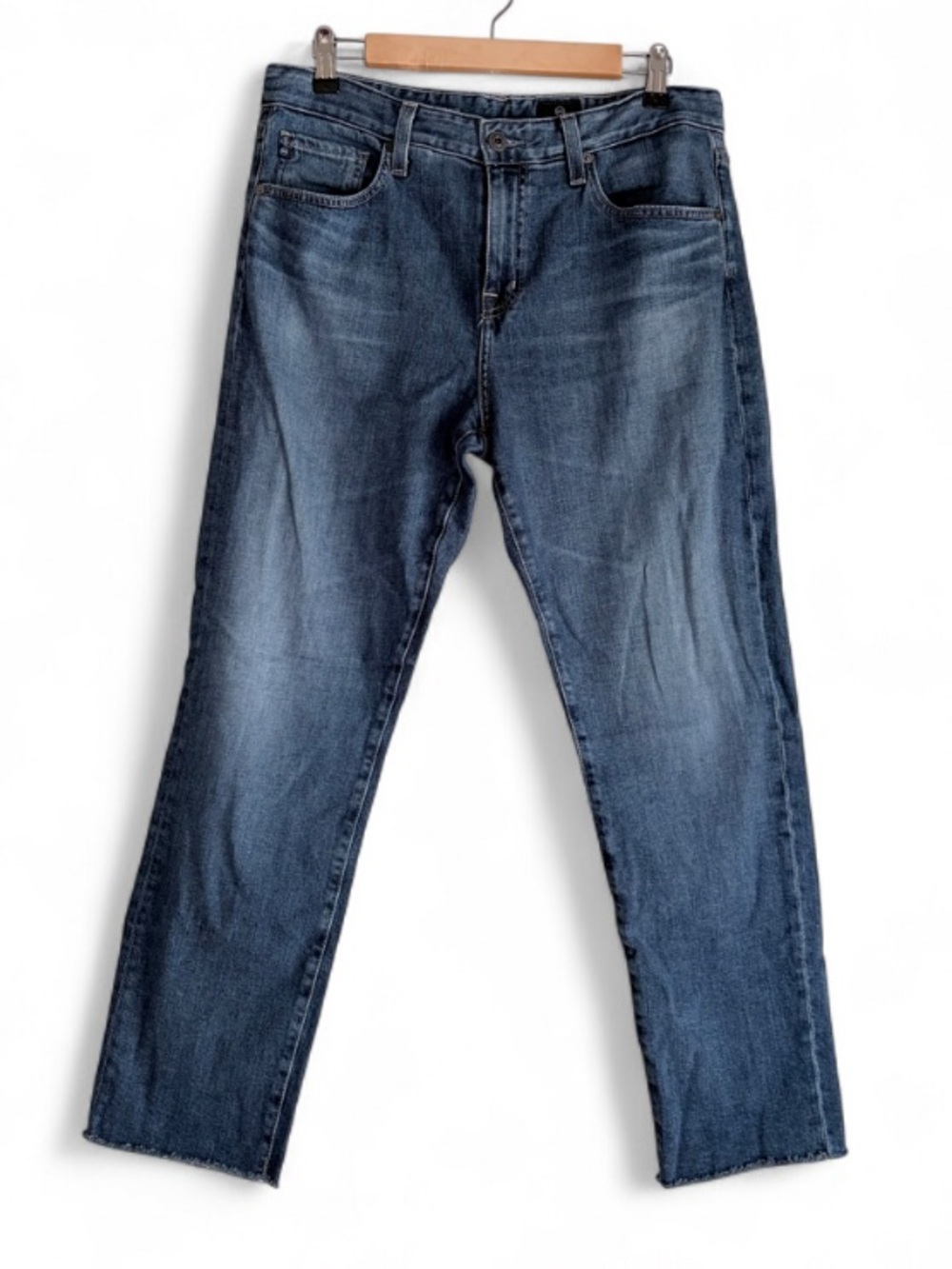 AG Adriano Goldschmied Ex-Boyfriend Slouchy Slim Raw Hem Jeans Size 29